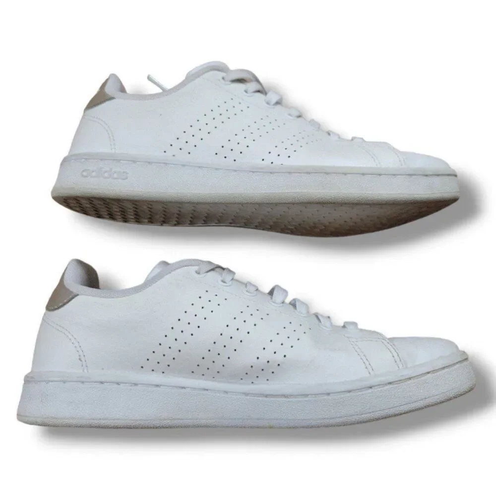 Adidas Shoes Size 7 Women's Adidas Advantage Sneakers F36226 White No Insoles
